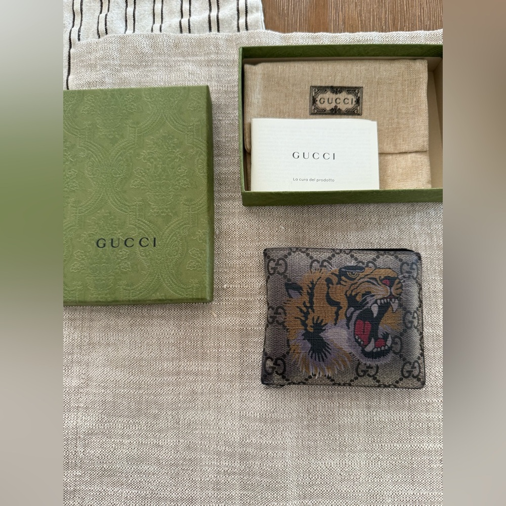 Gucci Wallet with Tiger Design